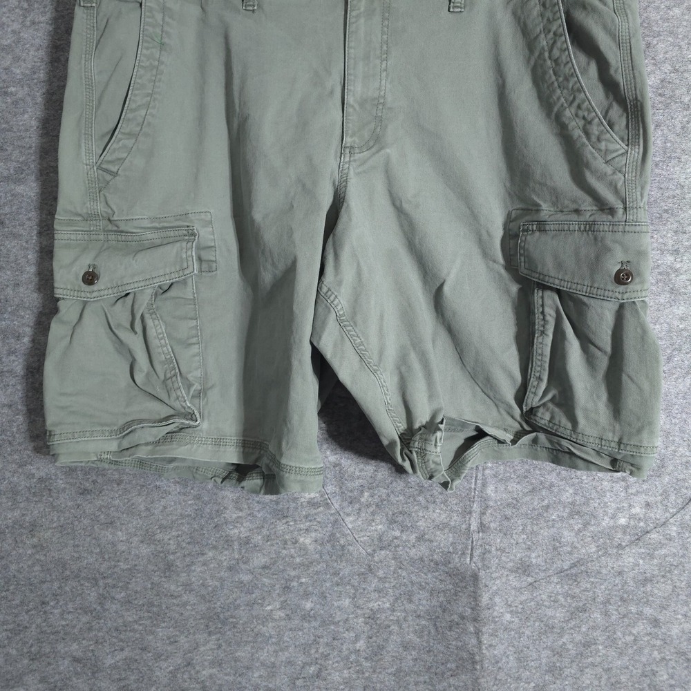 Gap Cargo Shorts Men's 4o Green Cotton Vintafli Solid Pockets VTG Carpenter Y2K - Picture 3 of 16